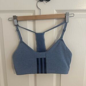 Blue adidas sports bra